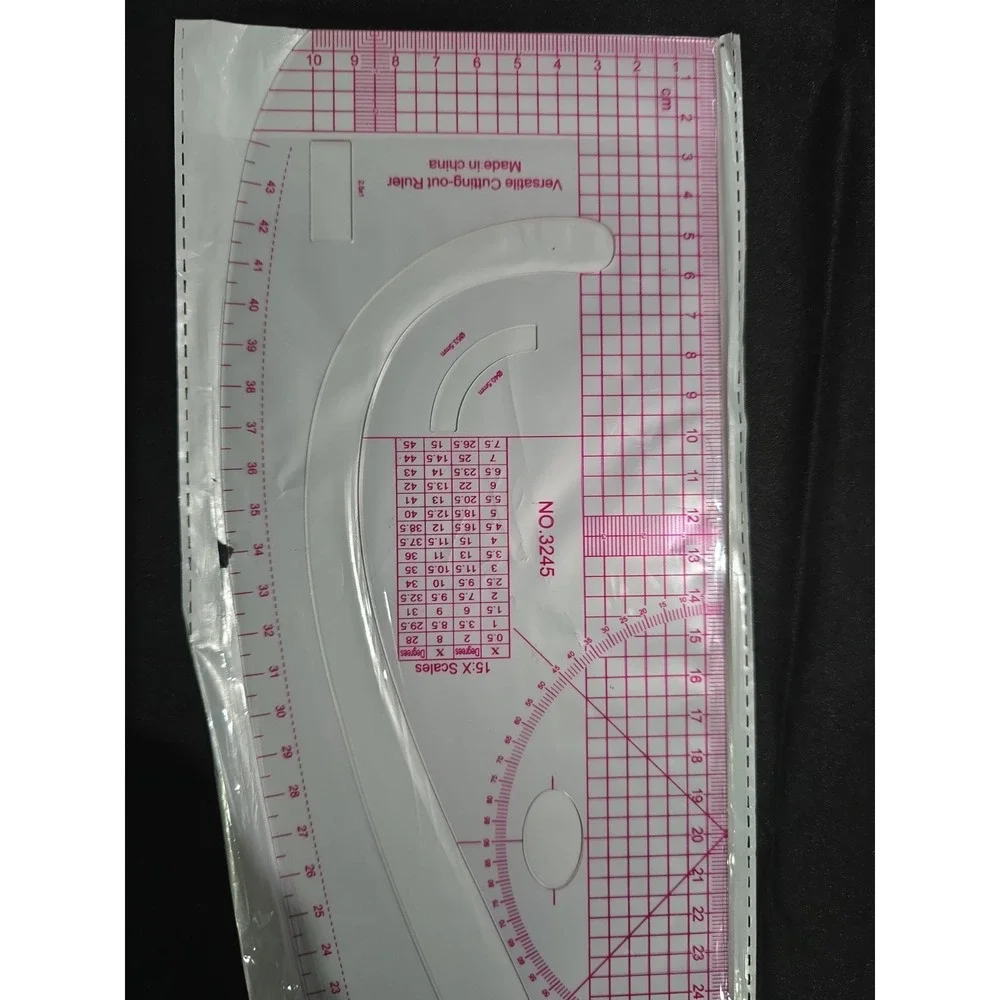6-Piece Ruler Set - Flexible Templates for Sewing & Drafting